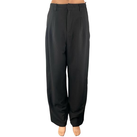 Ann Taylor LOFT Pants - Ann Taylor LOFT Women's Black High Rise Pleated Straight Trousers Pants Size M